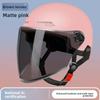 Electric Car Helmet Men and Women Summer Sun Protection Helmet Lightweight Half Helmet Battery Car Sunshade