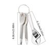 Mini Portable Screwdriver Set of 3 with Keychain - Adjustable Metal Pocket Tool Kit, Suitable for Car, Motorcycle Maintenance