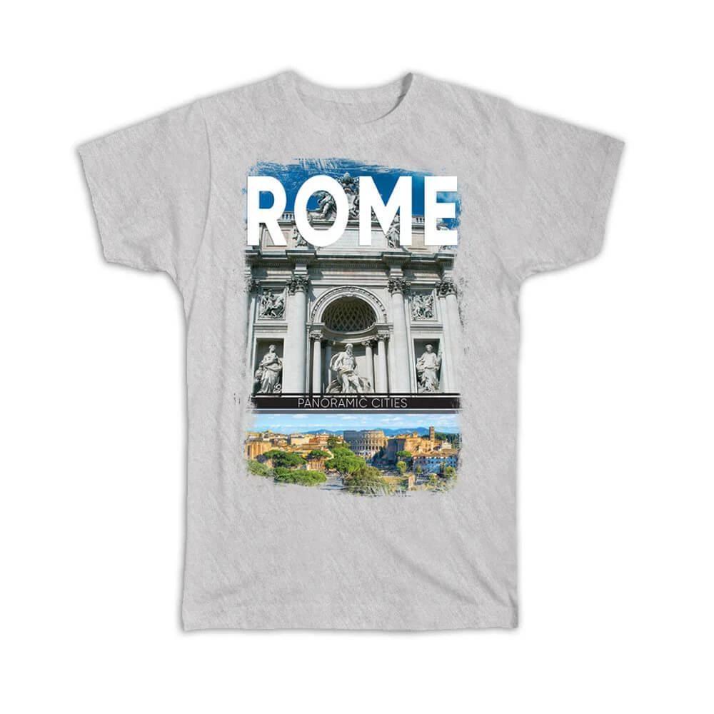 Gift T-Shirt : Rome Photo Coliseum Italy Italian Capital Europe Traveling S
