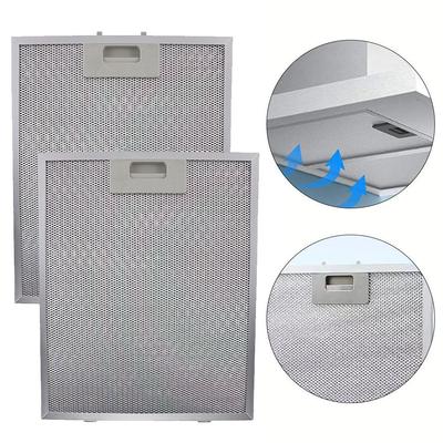 Cooker Hood Metal Mesh Filter Replacement Set of Two Size 280 X 350 X 9 Mm