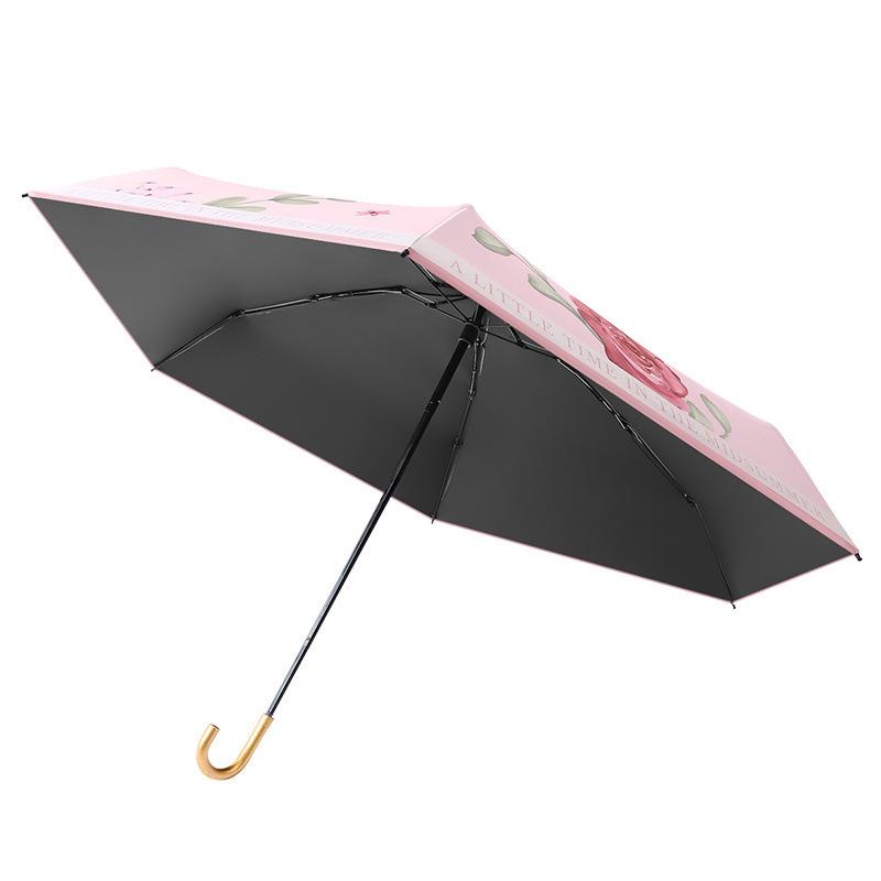 2025 New 50% Off Small Curved Hook Sunscreen Umbrella Women's UV Protection Sunshade Umbrella