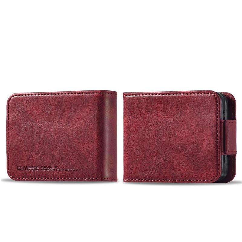 EUCAGR Magnetic Wallet Leather Case For Samsung Galaxy Z Flip 3 4 5 6 7 Card Solt Holder Pocket Cover For Galaxy Z Flip7 6 5 4 3