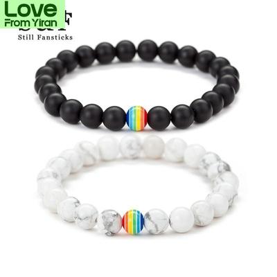 Rainbow Couple Bracelet Men Bileklik Jewelry Bracelets For Women Erkek Bileklik Pulseras Mujer Pulseira Femme Masculina Armband