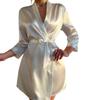 Women's Summer Ice Silk Spaghetti Strap Jumpsuit Nightgown