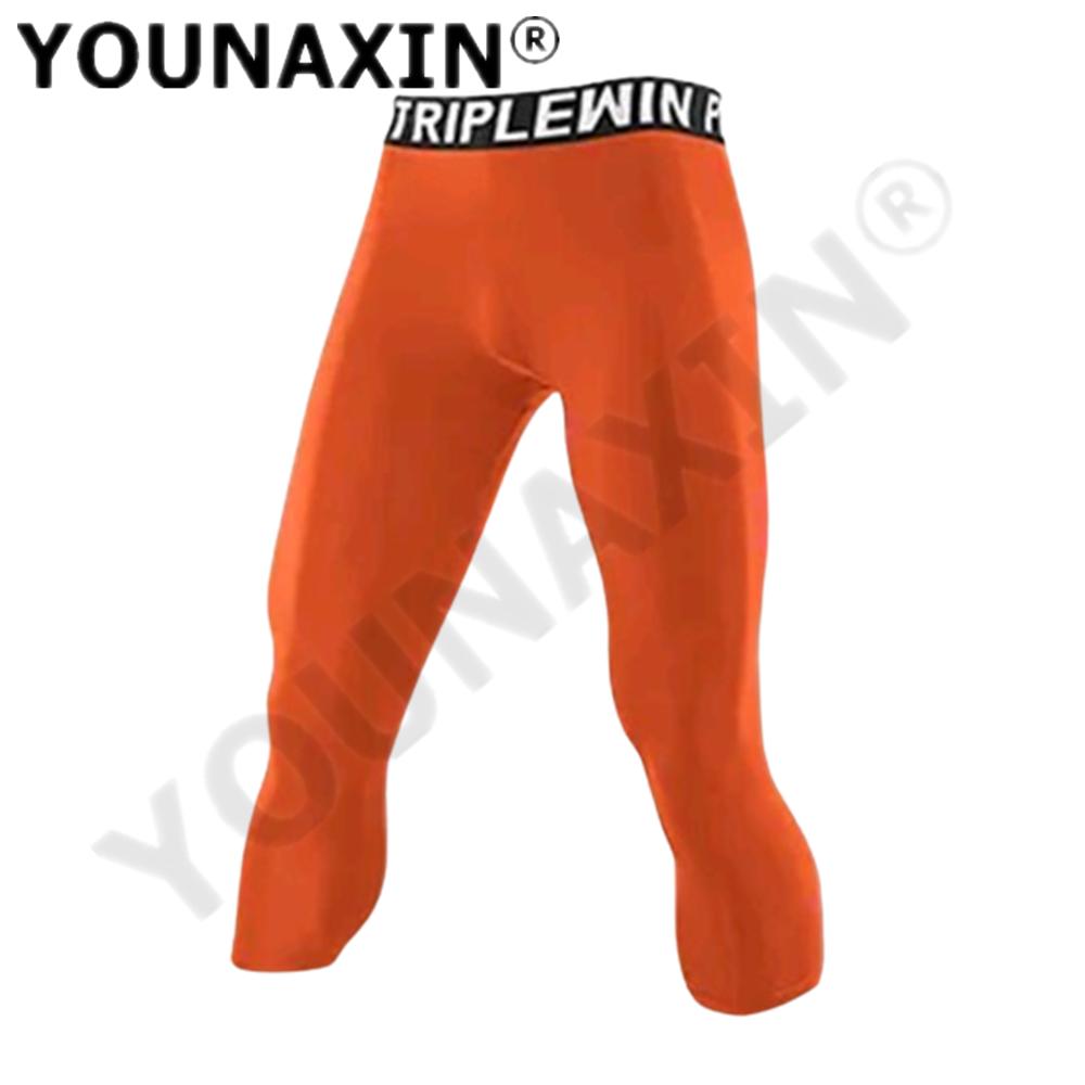 Pantaloni Sportivi da Basket da Uomo 3/4 Corti Strato Base Palestra Calcio Leggings Yoga Fitness Corsa Allenamento Asciugatura Rapida S M L XL 2XL