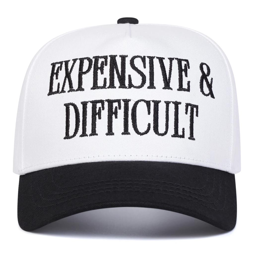 Unisex EXPENSIVE DIFFICULT Letter Embroidery Baseball Caps Spring Autumn Outdoor Adjustable Casual Hats Sunscreen Hat Sports Cap