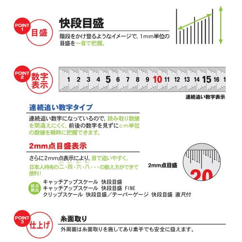Niigata Seiki SK Made in Japan Clip Scale, Kaidan Scale, 15cm, SVC-15KD