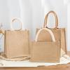 In-Stock Muji-Inspired Plain Linen Tote Bag - DIY Hand-Painted Souvenir & Shopping Jute Bag