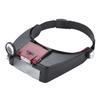 10X Stirnbandbrille Lupe Verstellbare Größe LED Lupe Lupenbrille Zum Lesen Optivisor Lupe Beleuchtet