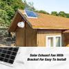 High Speed Ventilation Fan Waterproof Solar Panel Wall Mounted Exhaust Fan Kit Window and Wall Dual Use Suction Fan