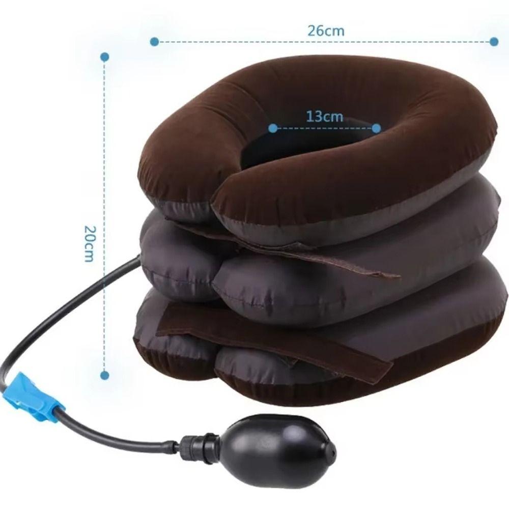 1Pcs 3 Layers Neck Stretcher Inflatable Air Orthopedic Pillow Collar  Neck Support