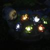 1pc Solar Powered Succulent Turtle, Light Source Sensing Switch, Colorful Bright Light, Solar Charging