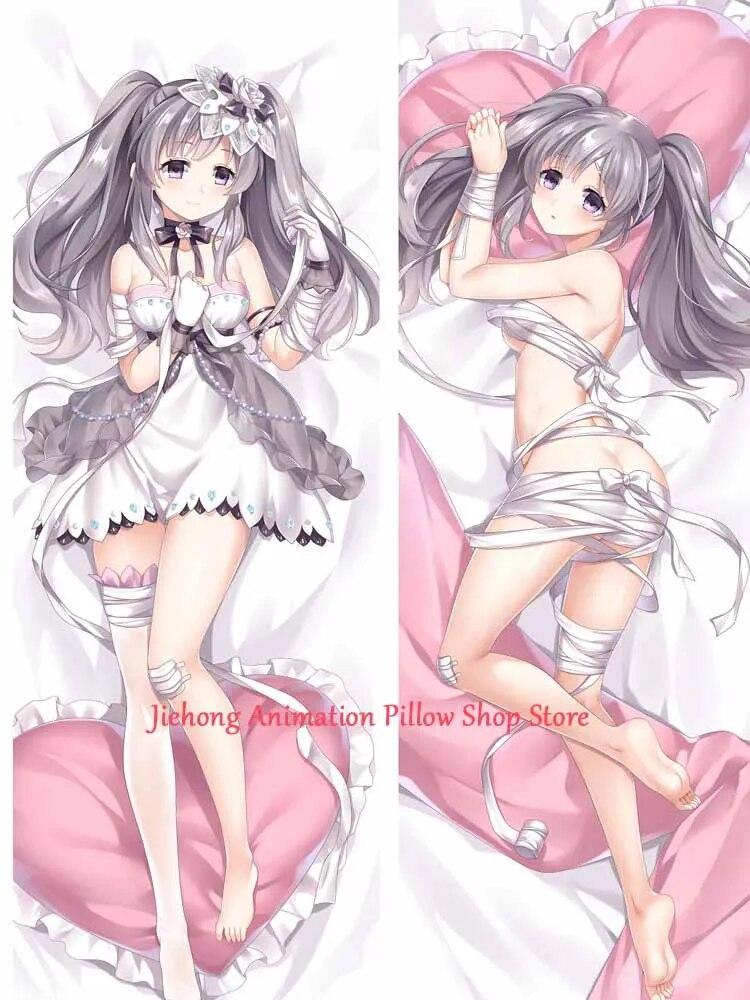 

Наволочка Dakimakura Anime Kiriko Yukoku, двухсторонний принт, в натуральную величину, высокое качество, 2WAY, наволочка, подарки отаку 40x120cm Peach Skin