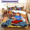 Juego de Ropa de Cama de 3 Piezas con Nombre Personalizado Las Aventuras de Tintín Cierre de Funda Nórdica Incluye 1 Funda Nórdica y 2 Fundas de Almohada para Todas las Estaciones Decoración de Dormitorio