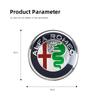 Autostickers Voor Alfa Romeo 4 stuks 60 mm Wielnaafdop Naafkap Badge Embleem Sticker Voor Alfa Romeo 4C 159 166 Spider Giulia 15
