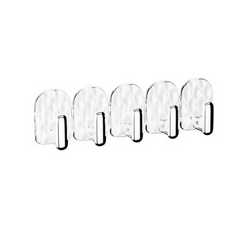 Detachable Mini Adhesive Hooks - No-Punch, Traceless, Wall-Mounted for Cabinet or Door Back Storage