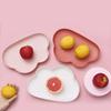 Creative Cloud Shaped Candy Snack Dry Fruits Plastic Plates Dishes Bowl Breakfast Tray Home Storage Kitchen Fruit Vegetable Tray