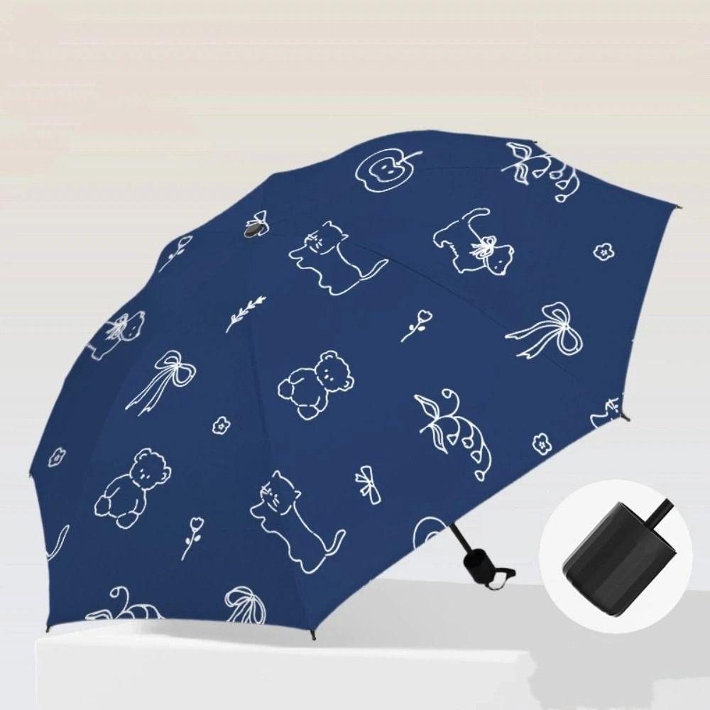 Sun Protection Dual-Use Umbrella UV Protection Folding Umbrella Travel Rain Umbrella  Beach