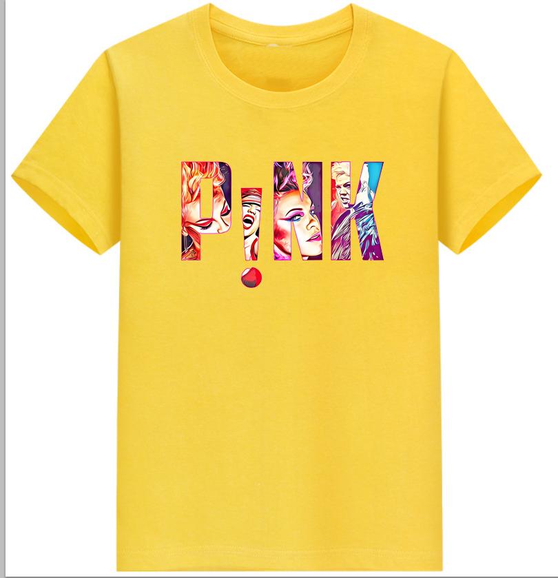 Pnk Cropped T Shirt Summer Carnival Tour Pink Tour Iconic Pnk Merch Tshirt Aesthetic Clothes Oversized T Shirt Tops