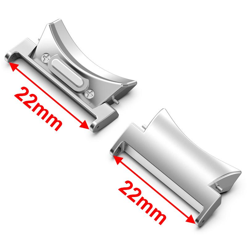 

2 шт. Адаптер из нержавеющей стали Коннектор ремешков с быстросъемным креплением для Samsung Galaxy Watch 7 6 5 4 для Galaxy Watch 6 4 Classic 46 мм