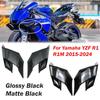For Yamaha YZF R1 R1M 2015-2023 2024 Motorcycle Winglet Aerodynamic Wing Kit Spoiler Black Moto Fairing Side Winglets Left Right