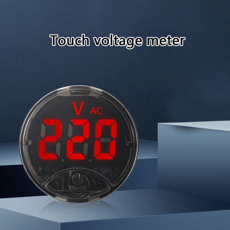 AC Voltage Meter 50 to 265V with Reverse Polarity Protections & Clear LED Display for Electrical Testing Maintenance