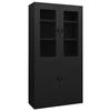 VidaXL Office Cabinet Black 90x40x180 Cm Steel