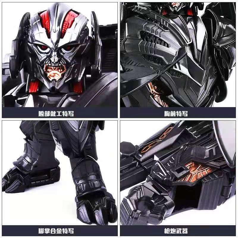 Giocattoli Trasformabili in Lega Wei Cavaliere Megatro Optimus Comandante 2 in 1 Modello Aereo Auto Robot Figure d'Azione Dettagliate Collezionabili Regalo
