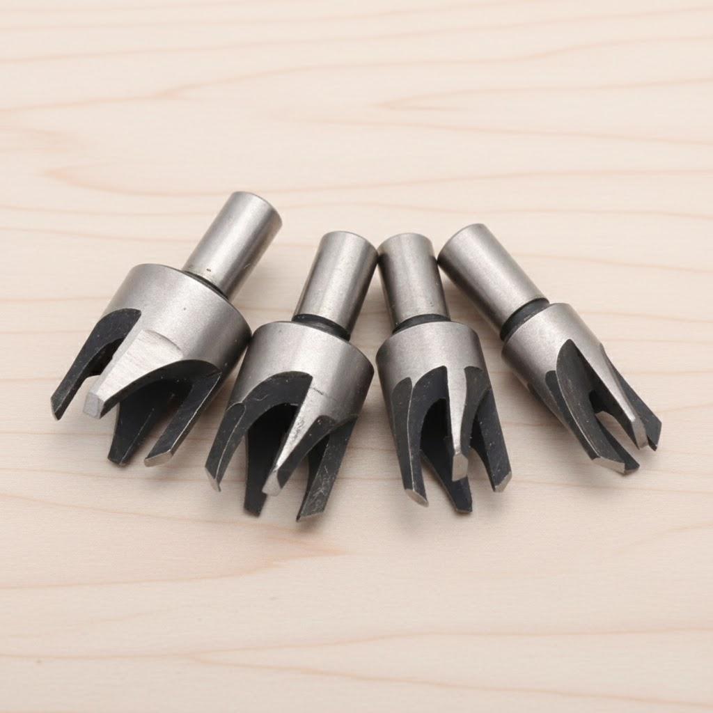 Woodworking Plug Cutter Drill Bit Set 6mm 10mm 13mm 16mm Countersunk Hole Repair Chamfered Bits