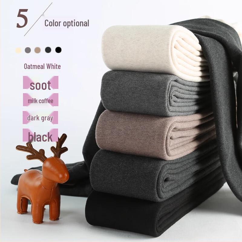 Xueqiman Women's High-Waist Fleece-Lined Stirrup Leggings