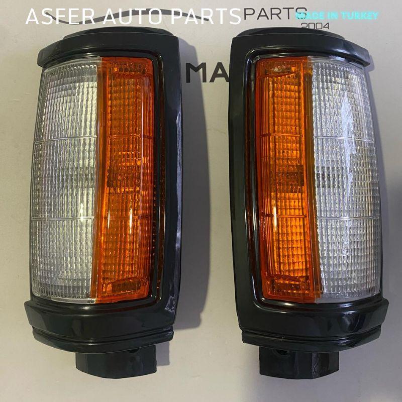 Signal Lamp Front Right Left 2 Piece Set for Mitsubishi L200 1996-1998 Oem MB527090 MB527089