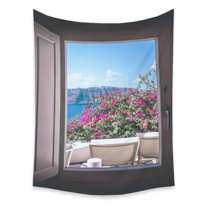 Tapestry Living Room Background Mural Beach Mat Home Decoration Simple and Fresh Character Wall Hanging