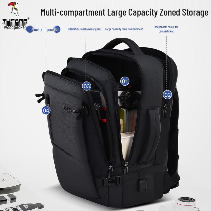 Tucano Men's 16-inch Laptop Business & Travel Backpack