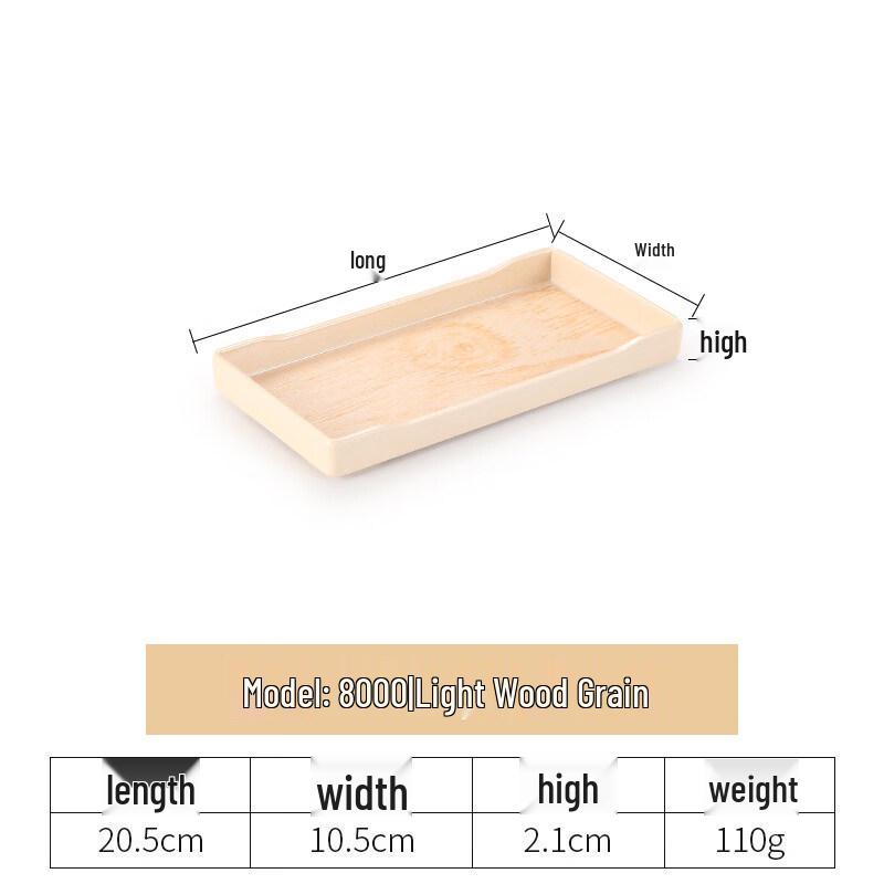 Melamine Rectangular Serving Tray - Set of 5