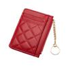 Diamond Lattice Women's Leather Wallet: Soft Texture, Multi-Card Slots, ID Holder, Anti-Demagnetization, Light Luxury Coin Purse.