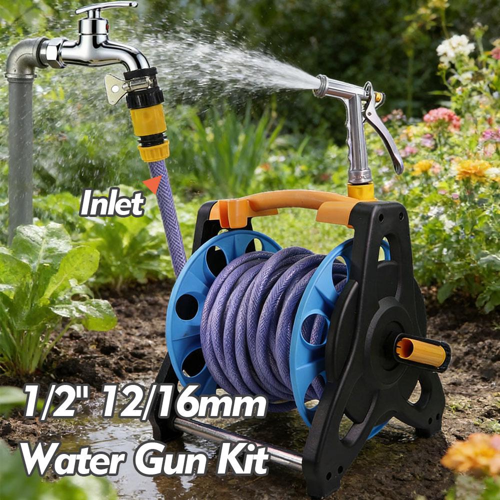 3/4" Hochdruck-Wasserpistole Mehrwinkel-Einstellbar Sprühen Autowaschen Gartenbewässerung Bewässerungsschlauch Schnellverschluss-Sprüher