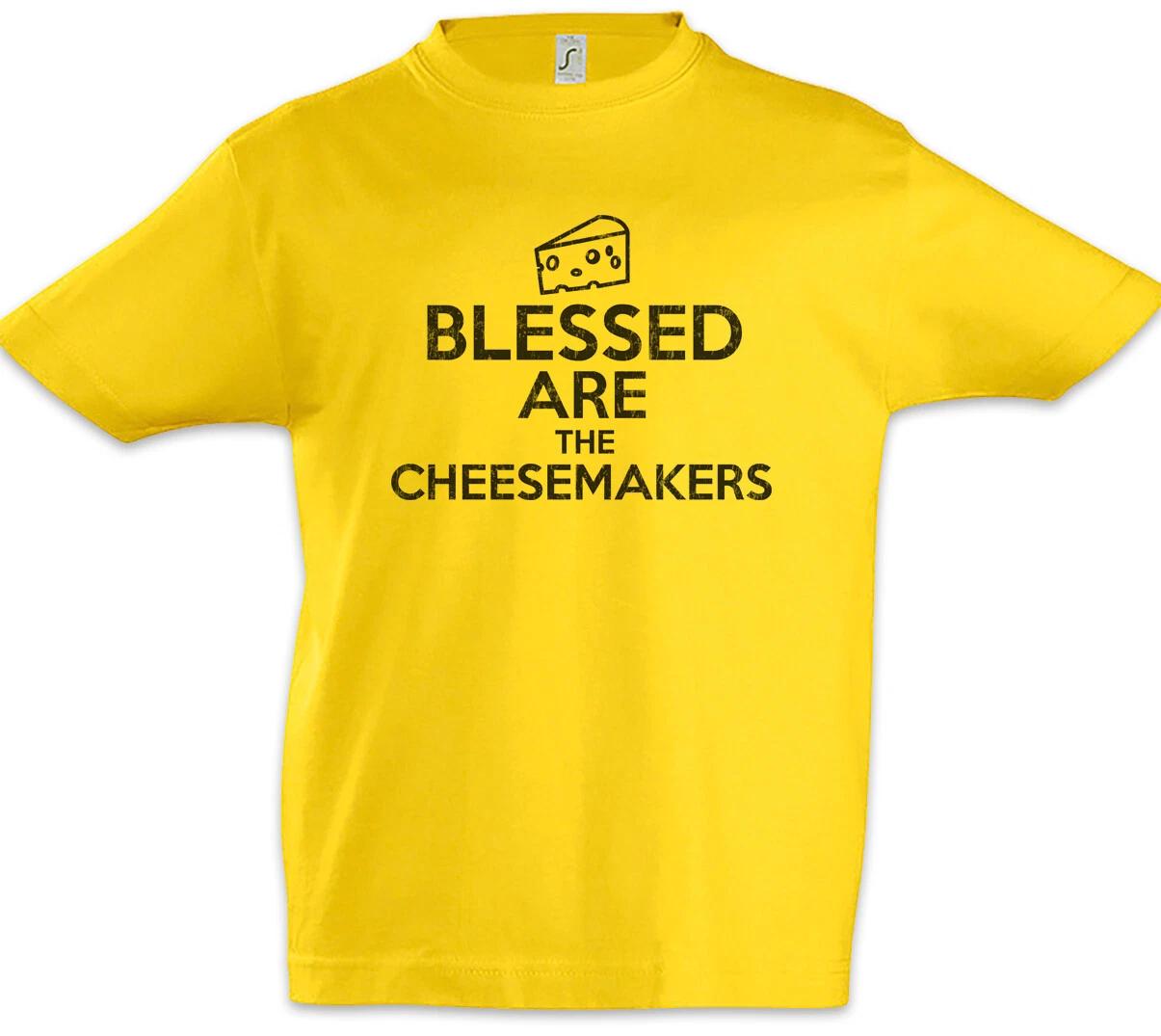 Blessed Are The Cheesemakers Kids Boys T-Shirt Fun Life of Monty Brian Logo- 130