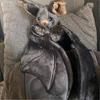 Adorable Bat Plush Toy Soft Halloween Gift for Kids Cute Decor 24cm Stuffed Animal