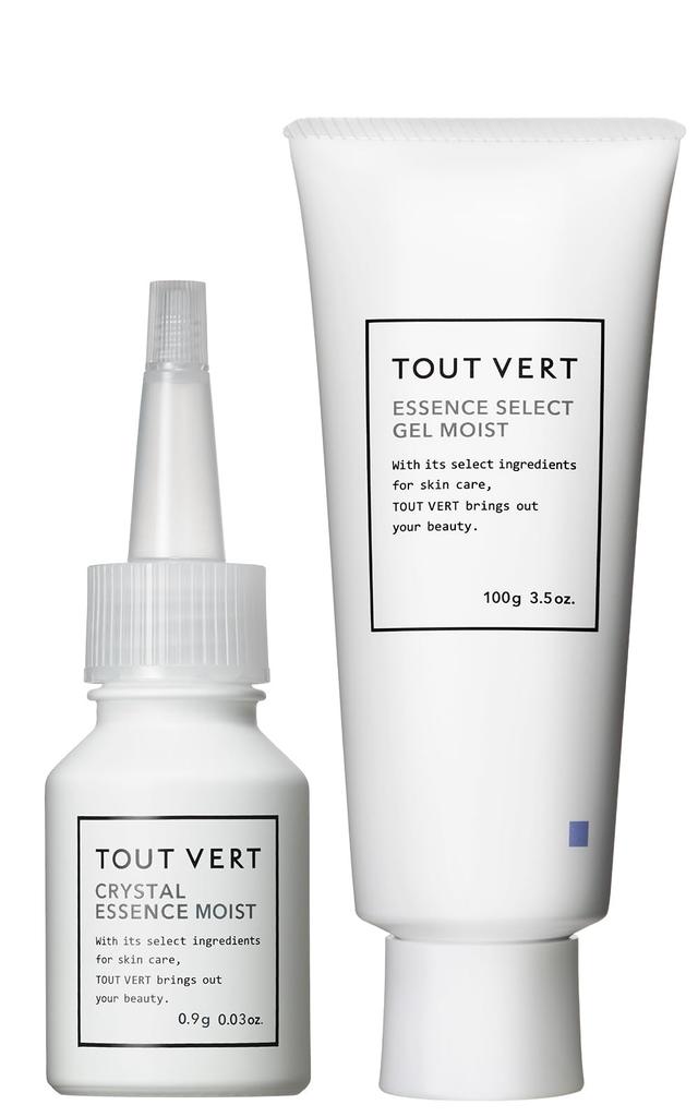 TOUT VERT Firmness Elasticity Crystal Essence Moist Essence Select Gel Moist Vitamin C High Moisture High-Concentration Peptide & Set, 21mL
