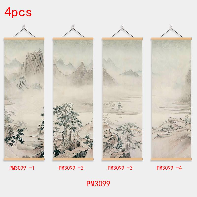 Traditionelle chinesische Landschaftsmalerei, klassische Kunst, Wandbild, Poster, Leinwand