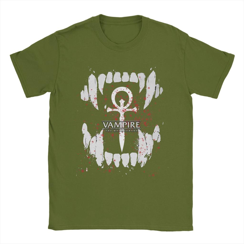 Couple T Shirt Vampire the Masquerade  T Shirts Novelty  Summer Tee Shirt Vintage Cotton Clothing Plus Size