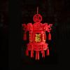 DIY Felt Red Lantern 3D FU Character Lantern Decorative Spring Festival Lantern  New Year