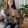 1/4pcs Funny Farm Animal Printed Pillowcases Sofa cushion cover home bedroom room decoration
