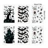 Large Halloween Window Sticker Decoration  Terror Witches, Ghosts, Bats, and Spider Webs Electrostatic Adsorption Stickers