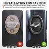 4Pcs Elastic Car Door Lock Pad Shock Absorbing Door Lock Protective Cushion  Lock Buckle