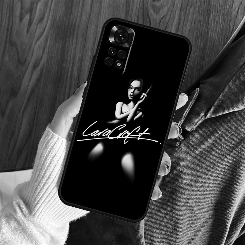 Lara Croft Tomb Raider Case For Xiaomi Redmi Note 14 Pro 13 12 11 10 15 Pro Plus Redmi 13 C 15 10C 12C 14C 15C Cover