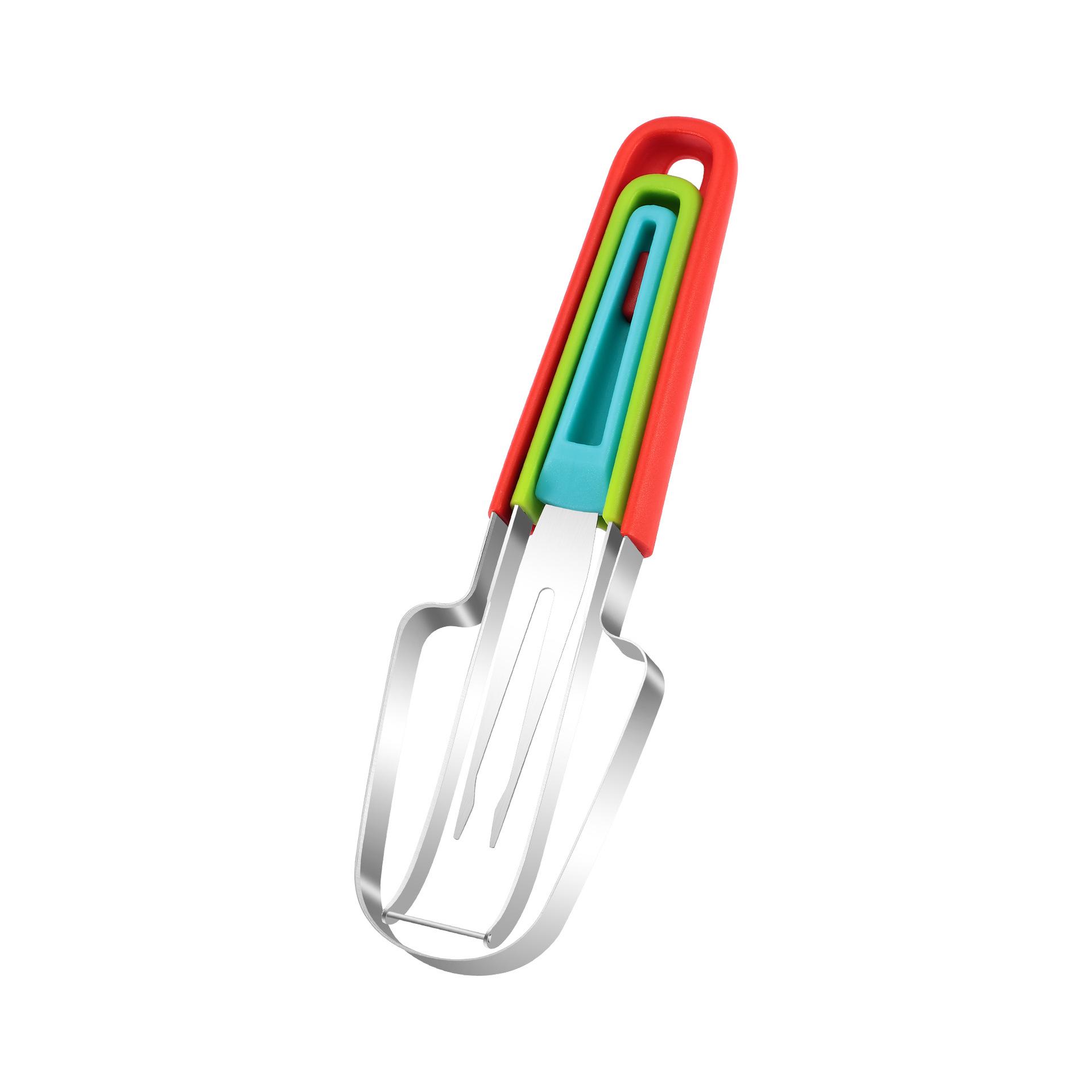 3-Piece Christmas Stainless Steel Watermelon Slicer & Multi-Functional Fruit Divider Set