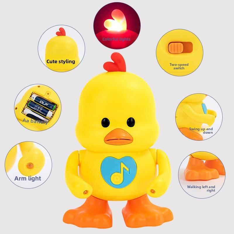 Duck Dancing Toy With Sing Musical Light For Children Gifts Early Education
