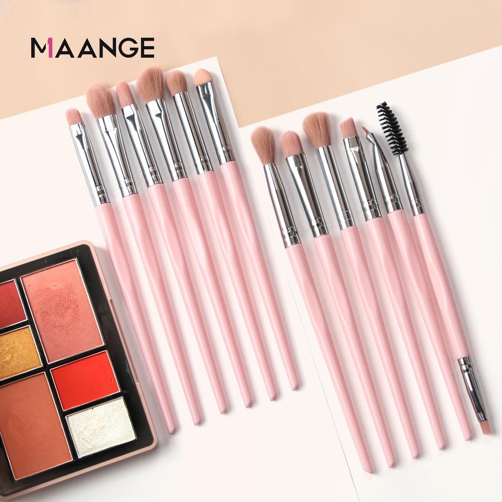 

12 шт. набор кистей для макияжа косметическая пудра для теней для век набор кистей для макияжа инструмент для макияжа