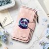Cool Panda Print Wallet Fashion Casual Long Purse for Women Portable Multi Card Slot Zipper Pocket Handheld Bag